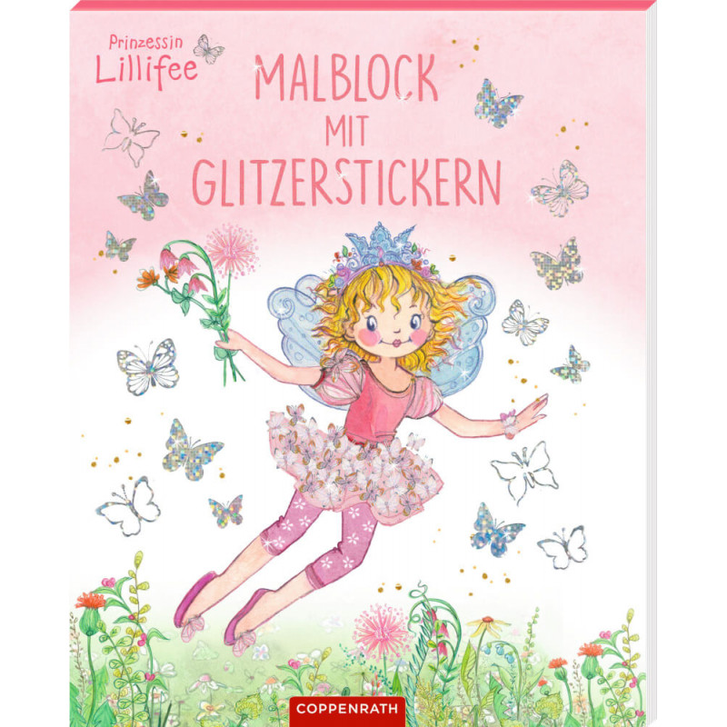 Malblock mit Glitzerstickern - Prinzessin Lillifee