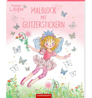 Malblock mit Glitzerstickern - Prinzessin Lillifee