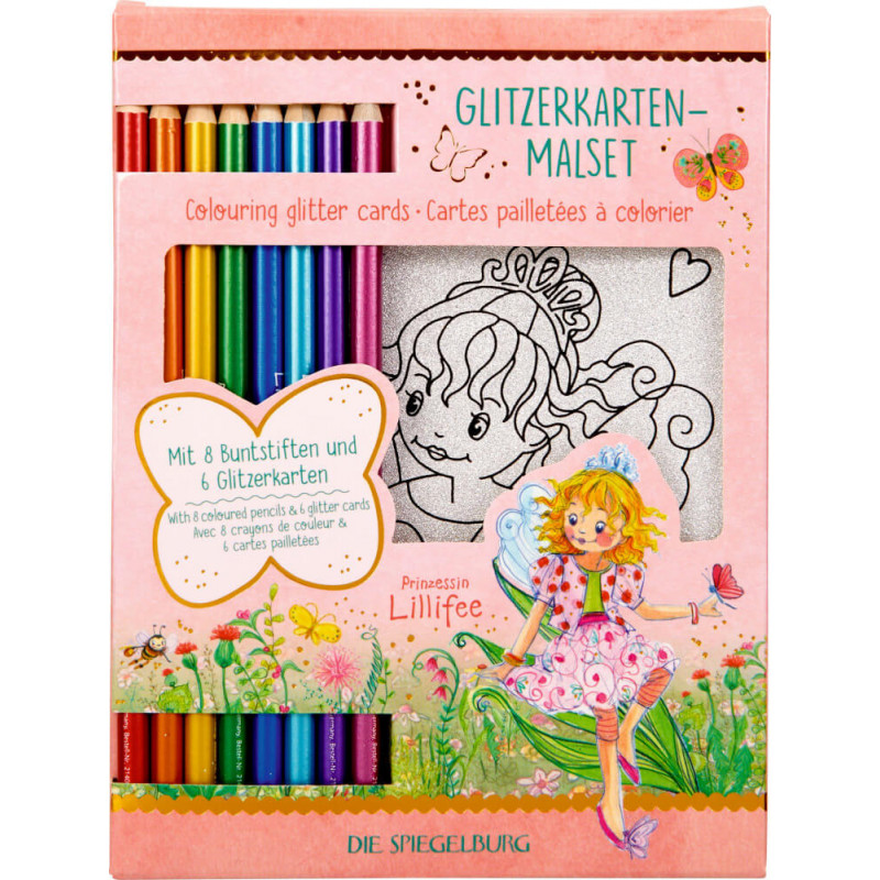 Glitzerkarten-Malset - Prinzessin Lillifee