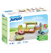 PLAYMOBIL 71691 Junior: Bio-Marktstand & Gabelstapler