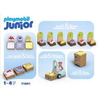 PLAYMOBIL 71691 Junior: Bio-Marktstand & Gabelstapler