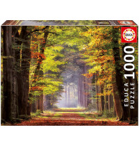 Educa - Herbstweg durch Wald 1000 Teile Puzzle