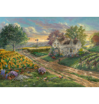 Schmidt Spiele - Thomas Kinkade - Sonnenblumenfelder