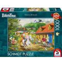 Schmidt Spiele - Thomas Kinkade - Bibi & Tina - Spaß auf dem Martinshof