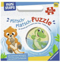 Ravensburger - ministeps: Plitsch-Platsch-Puzzle Lieblingstiere