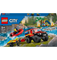 LEGO City 60412 - Feuerwehrgeländewagen mit Rettungsboot