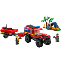 LEGO City 60412 - Feuerwehrgeländewagen mit Rettungsboot