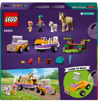 LEGO Friends 42634 - Pferde- und Pony-Anhänger