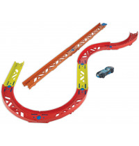 Mattel - Hot Wheels Track Builder Unlimited Premium-Kurven-Set inkl. 1 Spielzeugauto