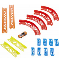 Mattel - Hot Wheels Track Builder Unlimited Premium-Kurven-Set inkl. 1 Spielzeugauto