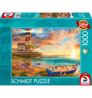 Schmidt Spiele - Sonnenuntergang in der Leuchtturm-Bucht