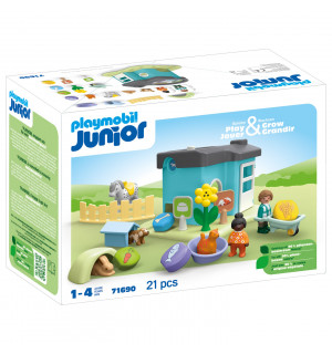 PLAYMOBIL JUNIOR 71690 - Tierpension mit Futterspender