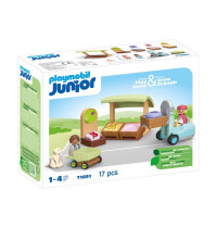 PLAYMOBIL JUNIOR 71691 - Bio-Marktstand & Gabelstapler