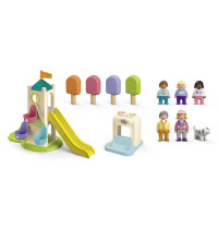 PLAYMOBIL JUNIOR 71703 - Erlebnisturm mit Eisstand