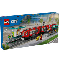 LEGO City 60423 - Straßenbahn mit Haltestelle