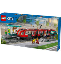 LEGO City 60423 - Straßenbahn mit Haltestelle