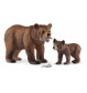 Schleich - Wild Life - Grizzlybär-Mutter und Junges