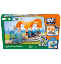 BRIO - Smart Tech Sound Bahnhof mit Action Tunnel