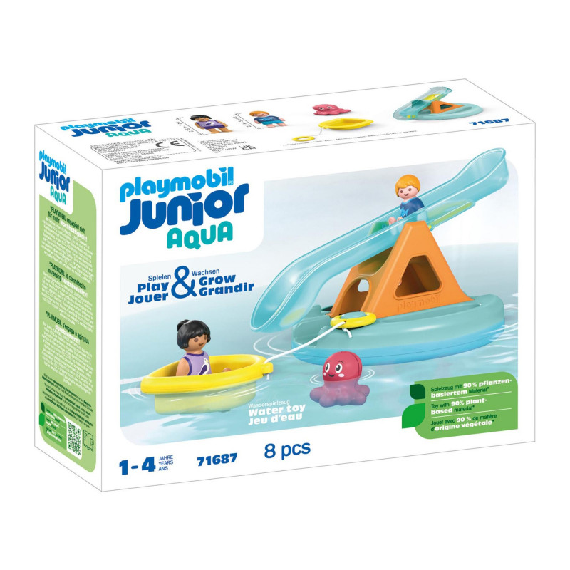 PLAYMOBIL JUNIOR AQUA 71687 - Badeinsel mit Wasserrutsche