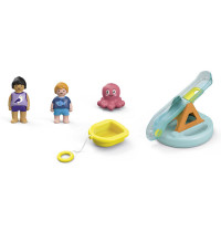 PLAYMOBIL JUNIOR AQUA 71687 - Badeinsel mit Wasserrutsche