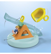 PLAYMOBIL JUNIOR AQUA 71687 - Badeinsel mit Wasserrutsche