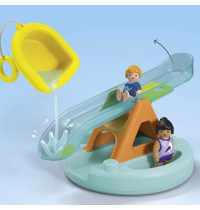 PLAYMOBIL JUNIOR AQUA 71687 - Badeinsel mit Wasserrutsche