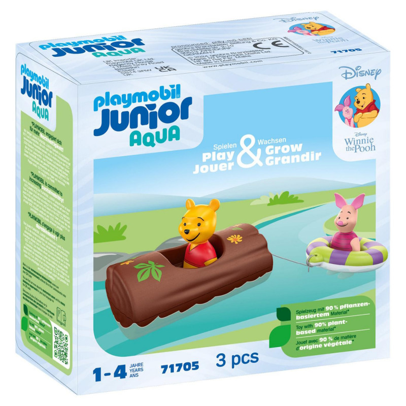 PLAYMOBIL JUNIOR & Disney 71705 - Winnie Puuhs & Ferkels Wasserabenteuer