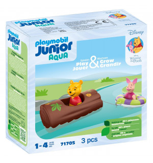 PLAYMOBIL JUNIOR & Disney 71705 - Winnie Puuhs & Ferkels Wasserabenteuer