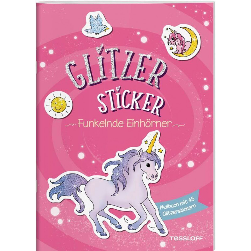 Glitzer-Sticker Malbuch. Funk 